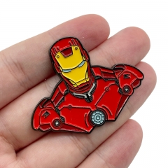 Iron Man Cartoon Character Pattern Alloy Pin Anime Brooch