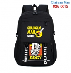 3 Styles Chainsaw Man Canvas Shoulder Anime Backpack Bag