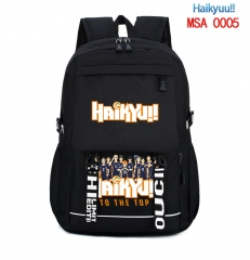 Haikyuu Canvas Shoulder Anime Backpack Bag