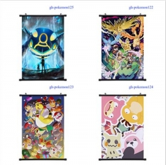 60*90cm 7 Styles Pokemon Cartoon Pattern Decoration Anime Wallscroll