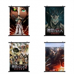 2 Sizes 13 Styles Attack on Titan/Shingeki No Kyojin Cartoon Pattern Decoration Anime Wallscroll