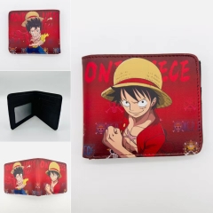 2 Styles One Piece Coin Purse Short Anime Wallet
