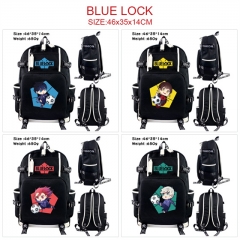 6 Styles Blue Lock Cartoon Character Anime Backpack Bag
