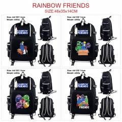 4 Styles Rainbow Friends Cartoon Character Anime Backpack Bag