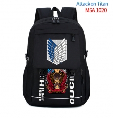 Attack on Titan Cartoon Canvas For Student Anime Backpack Bag