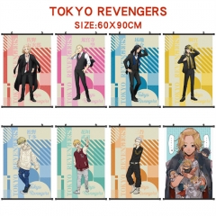 8 Styles 60*90CM Tokyo Revengers Wall Scroll Cartoon Pattern Decoration Anime Wallscroll