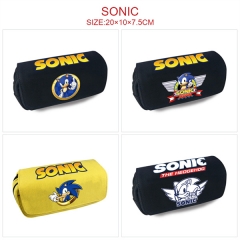 8 Styles Sonic the Hedgehog Cosplay Cartoon Character Anime Zipper Pencil Bag Box