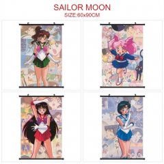 6 Styles 60*90CM Pretty Soldier Sailor Moon Wall Scroll Cartoon Pattern Decoration Anime Wallscroll