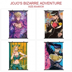 5 Styles 60*90CM JoJo's Bizarre Adventure Wall Scroll Cartoon Pattern Decoration Anime Wallscroll