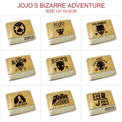 9 Styles JoJo's Bizarre Adventure Cosplay Decoration Cartoon Character Anime PU Wallet Purse
