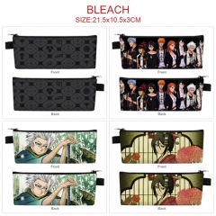 8 Styles Bleach Cosplay Cartoon PU Colorful Anime Zipper Pencil Bag Box