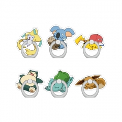 5 Styles Pokemon Pikachu Cartoon Anime Ring Phone Holder
