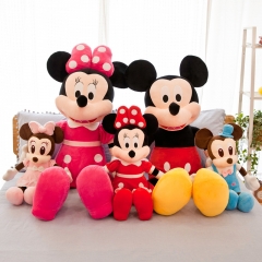 5 Styles 3 Sizes Disney Mickey Mouse and Minnie Anime Plush Toy Doll