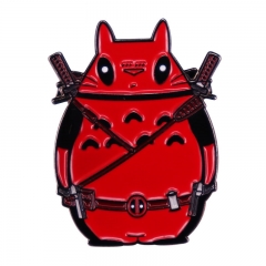 Deadpool Cos Totoro Cartoon Badge Pin Decoration Clothes Anime Alloy Brooch