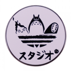 Spirited Away Totoro Cartoon Badge Pin Decoration Clothes Anime Alloy Brooch