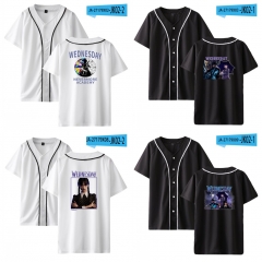 20 Styles Wednesday Addams  Cosplay 2D Digital Print Anime Baseball Uniform