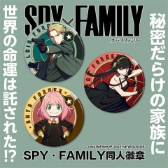 3 Styles SPY X FAMILY Cartoon Badge Pin Anime Alloy Brooch