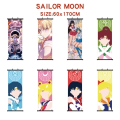 8 Styles 60*170CM Pretty Soldier Sailor Moon Wall Scroll Cartoon Pattern Decoration Anime Wallscroll