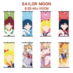 8 Styles 40*102CM Pretty Soldier Sailor Moon Wall Scroll Cartoon Pattern Decoration Anime Wallscroll