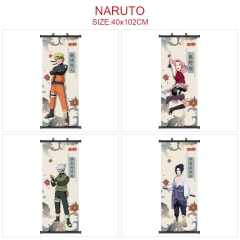 5 Styles 40*102CM Naruto Wall Scroll Cartoon Pattern Decoration Anime Wallscroll