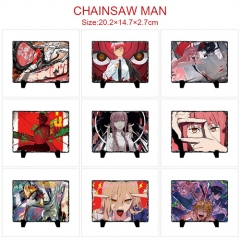 17 Styles Chainsaw Man Cartoon Character Anime Lithograph Oleograph