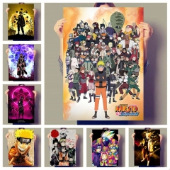 (No Frame)40 Styles Naruto Cartoon Canvas Material Anime Poster