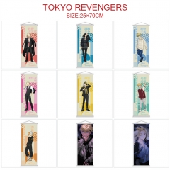 9 Styles 25*70CM Tokyo Revengers Wall Scroll Cartoon Pattern Decoration Anime Wallscroll
