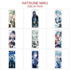 9 Styles 25*70CM Hatsune Miku Wall Scroll Cartoon Pattern Decoration Anime Wallscroll