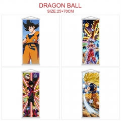 4 Styles 25*70CM Dragon Ball Z Wall Scroll Cartoon Pattern Decoration Anime Wallscroll