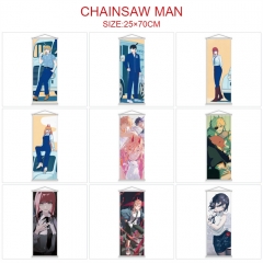 9 Styles 25*70CM Chainsaw Man Wall Scroll Cartoon Pattern Decoration Anime Wallscroll