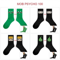 5 Pairs/set 4 Styles Mob Psycho 100 Cartoon Pattern Anime Long Socks