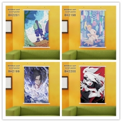 4 Styles Naruto Cartoon Wall Scroll Waterproof Anime Wallscrolls 90*60CM