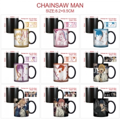 10 Styles 400ML Chainsaw Man High Temperature Color Changed Ceramic Mug Cup