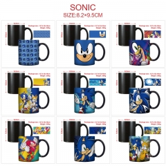 9 Styles 400ML Sonic the Hedgehog High Temperature Color Changed Ceramic Mug Cup