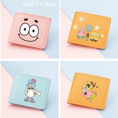 10 Styles SpongeBob SquarePants Cartoon PU Purse Anime Wallet