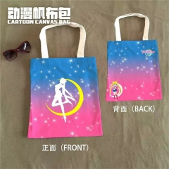 Pretty Soldier Sailor Moon Cartoon Cosplay Decoration Cartoon Character Anime Canvas Shopping Bag