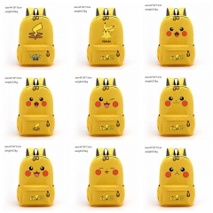 16 Styles Pokemon Pikachu Cartoon Anime Backpack Bag 44*30*13cm