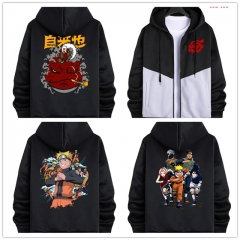 22 Styles Naruto Cartoon Color Printing Zipper Anime Hoodie Coat