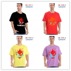 22 Styles Cyberpunk Cartoon Color Printing Anime T Shirts