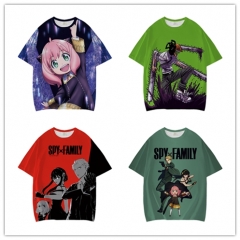 5 Styles SPY X FAMILY Cartoon Cosplay Anime T Shirts