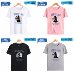 25 Styles Wednesday Addams 2D Digital Print Anime T-shirt
