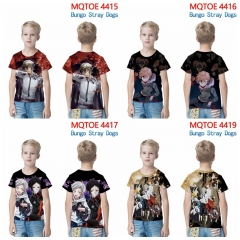 10 Styles Bungo Stray Dogs Color Printing Anime T shirts For Kids