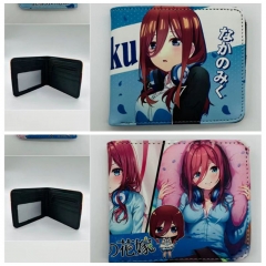 3 Styles The Quintessential Quintuplets Nakano Miku Coin Purse Short Anime Wallet