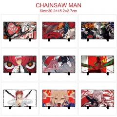 30.2*15.2*2.7CM 14 Styles Chainsaw Man Cartoon Anime Lithograph Oleograph