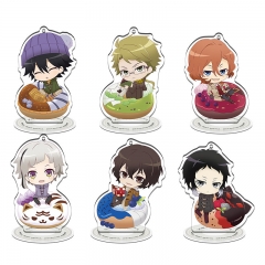 6 Styles 9cm Bungo Stray Dogs Acrylic Anime Standing Plate