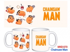 5PCS/SET 30 Styles Chainsaw Man Custom Design Color Printing Anime Mug Ceramic Cup