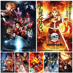 (No Frame)40 Styles Demon Slayer: Kimetsu no Yaiba Canvas Cartoon Anime Poster