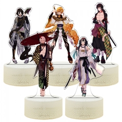 5 Styles 19CM Demon Slayer: Kimetsu no Yaiba 3D Anime Nightlight ( 16 Colors Remote Control )