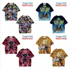 5 Styles Dragon Ball Z Cartoon Pattern Anime T shirts