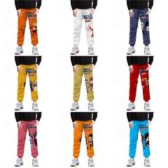 10 Styles Naruto and One Piece Mix Anime Long Pants